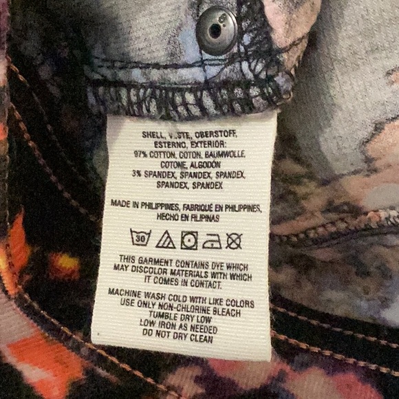 Pilcro and the Letterpress Black Multicolor Stretch Corduroy Skinny Jeans - Picture 9 of 9